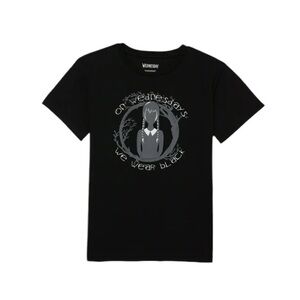 Wednesday Addams On Wednesday We Wear Black Graphic Tee